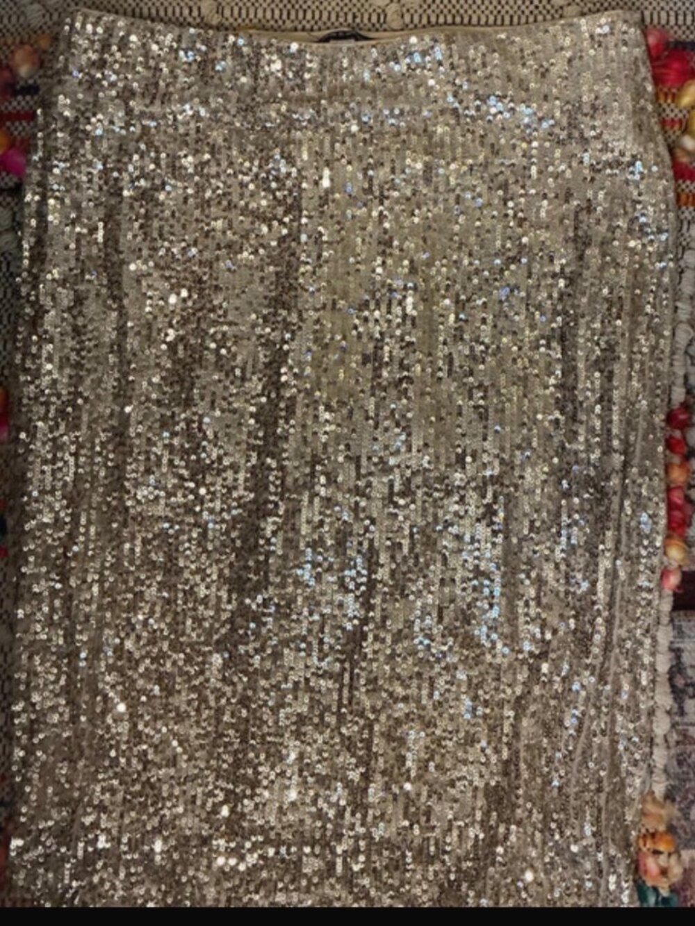 Cable and Gauge Sparkle Sequin Skirt
